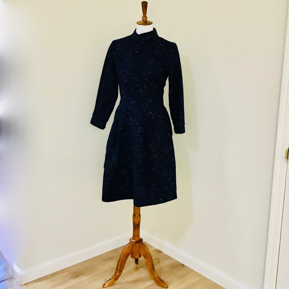 Luxuriously Thick Elegant Tweed Dress